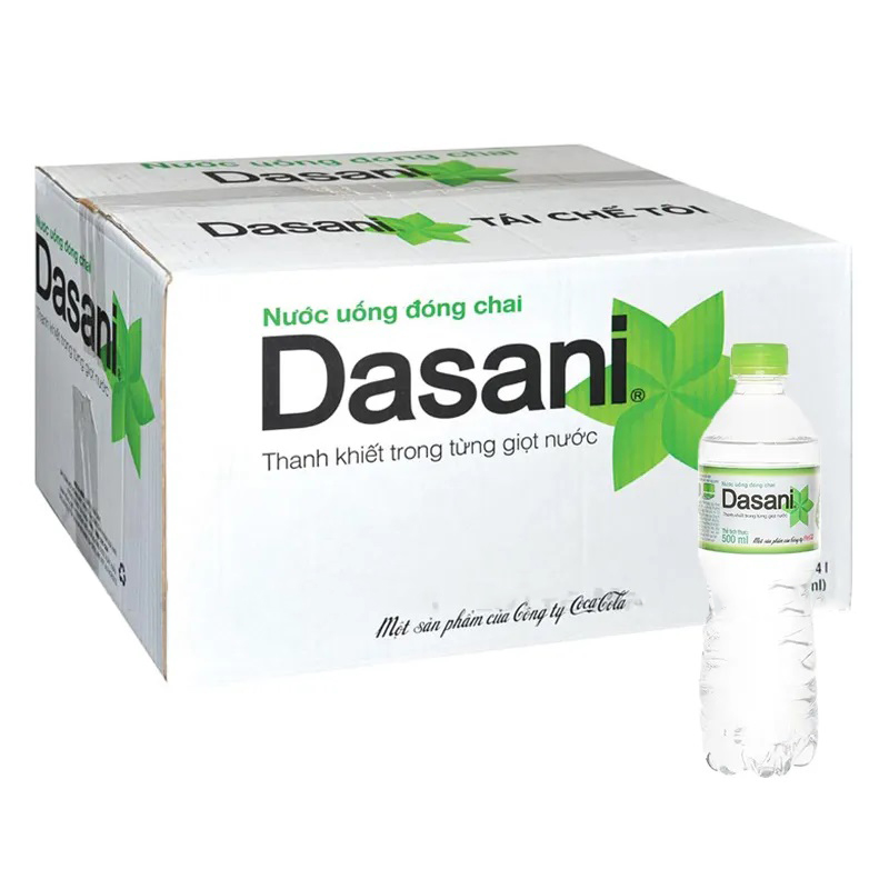 Nước tinh khiết Dasani thùng 24 chai